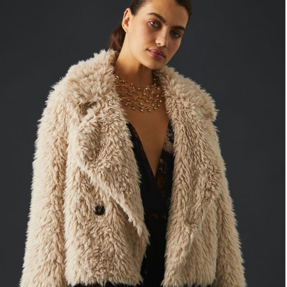 Anthropologie Faux Fur Jacket - Picture 5 of 12